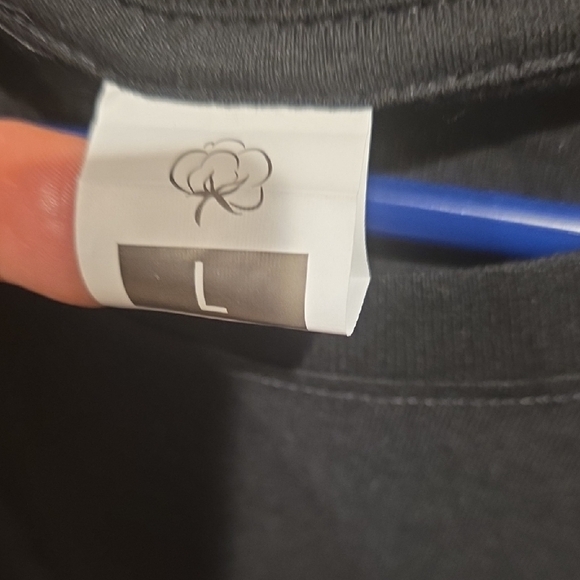 (J42) Black Short Sleeve Teesz L - Picture 3 of 4